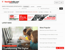 Tablet Screenshot of news.franchiseindia.com